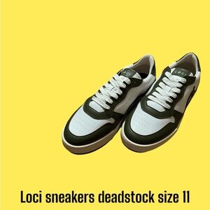 Green/white deadstock loci sneakers new size 11